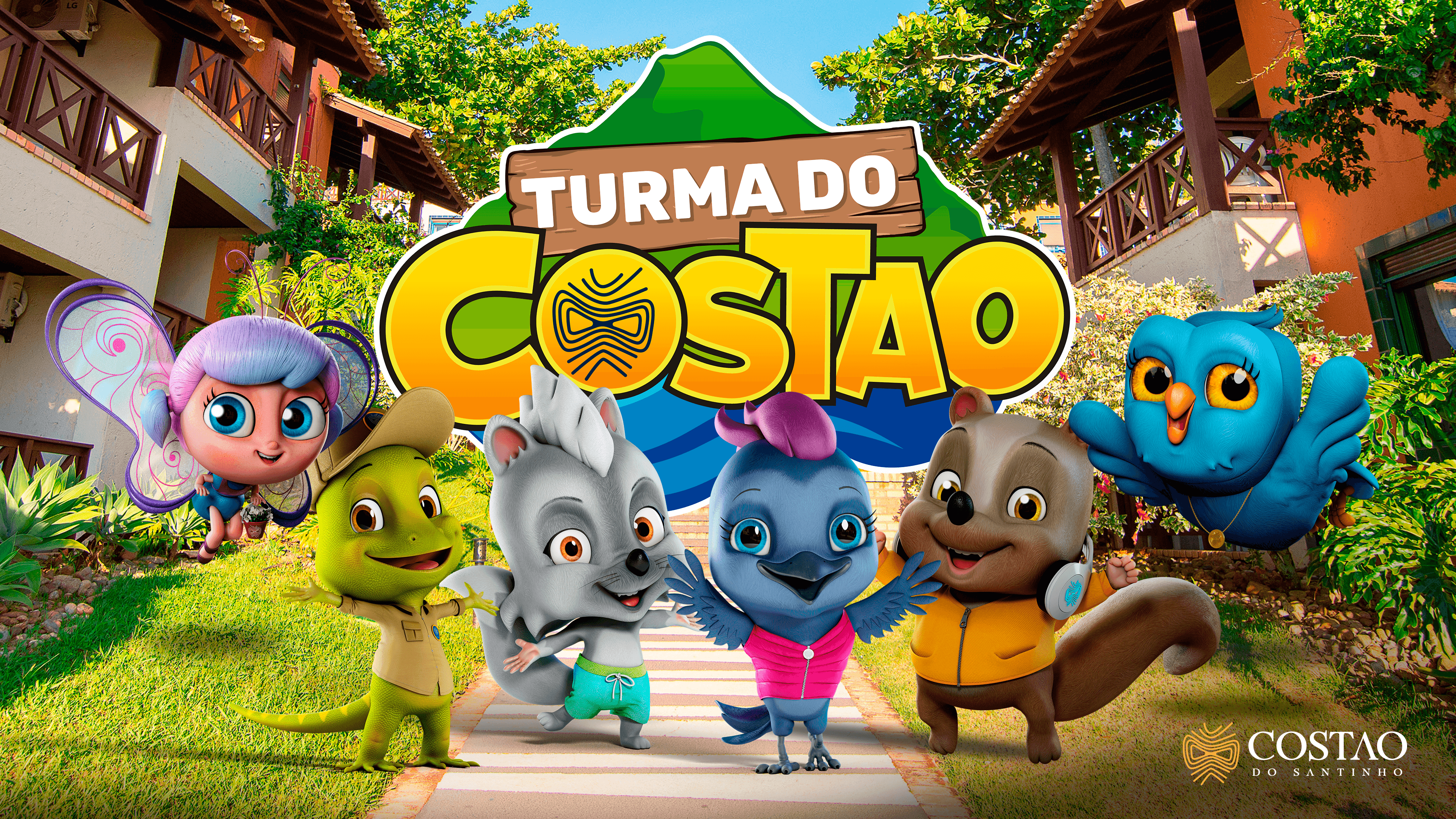  Costao do Santinho apresenta mascotes com novo layout e lança nova Turma do Costao